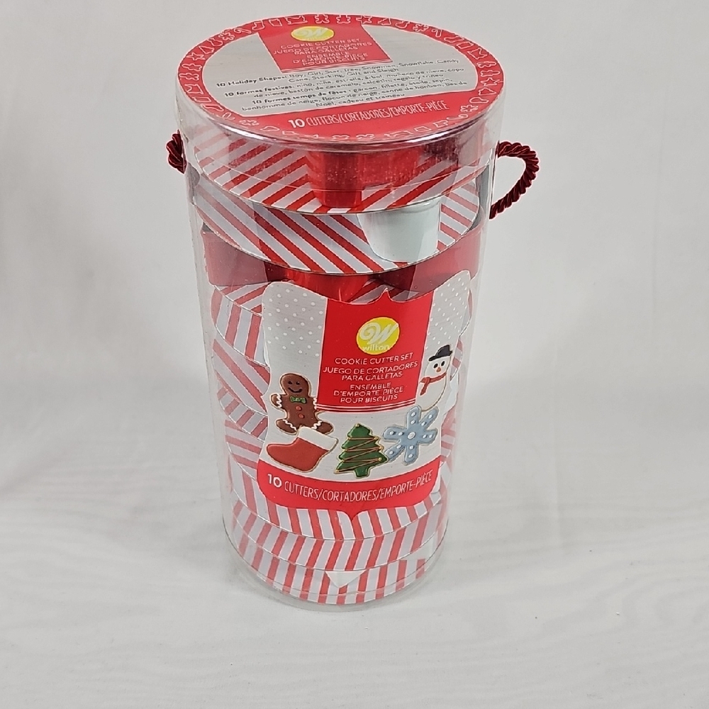 Free Add-on Item- Wilton Festive Red and White Cookie Cutter Set